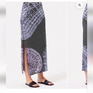 Patchwork Tie Dye Maxi Skirt